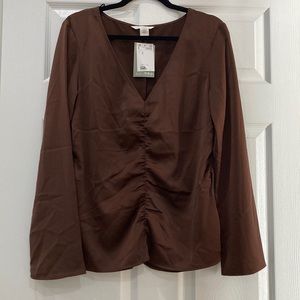 H&M brown long sleeve